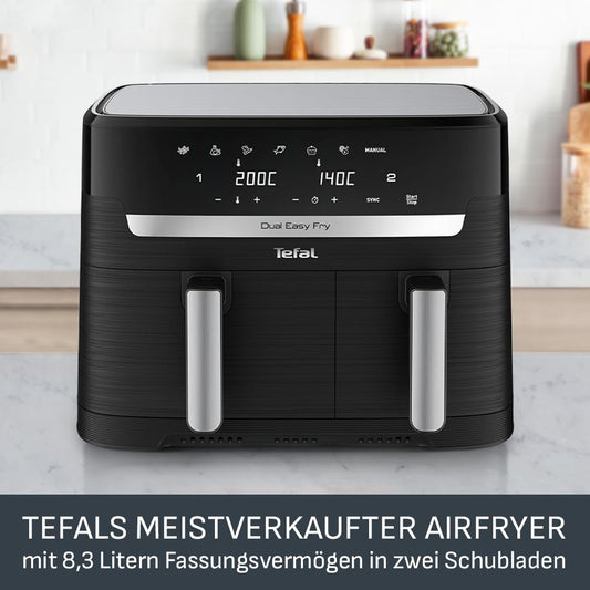 Tefal Dual Easy Fry Air Fryer 8.3L Dual Zone