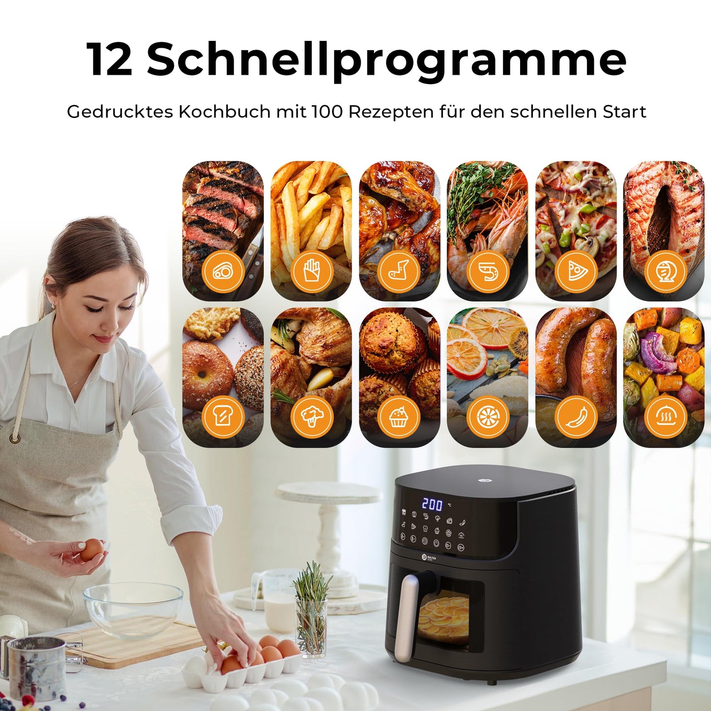 Balter Heißluftfritteuse 5.5L HL-551T