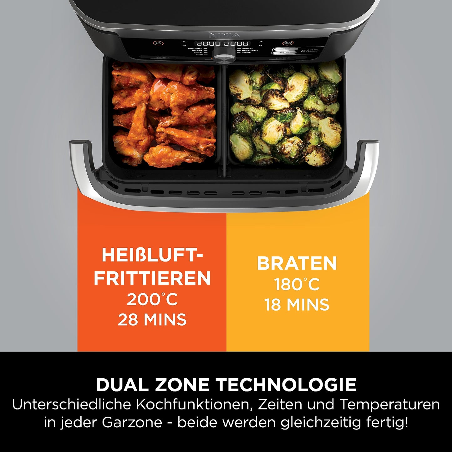 Ninja Dual Zone Air Fryer 7-in-1 AF500EU
