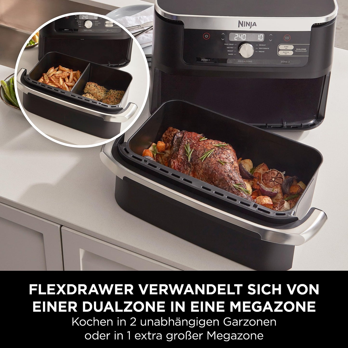 Ninja Dual Zone Air Fryer 7-in-1 AF500EU
